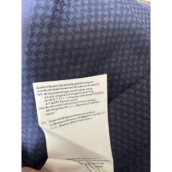 BOSS Hugo Boss $398 Virgin Wool Sheath Dress Womens 0 Navy Blue Career Cocktail - Picture 8 of 9